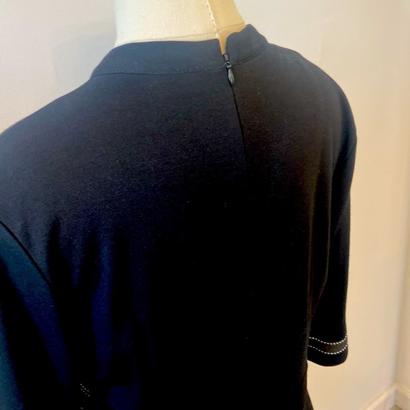 Homeyee Women's Pencil Sheath Dress Stretch Work Black 3/4 Sleeve US 10 UK 14 - Picture 4 of 7